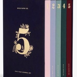 RIFLE Paper Co Five Year Journal Set. New in cello wrap.